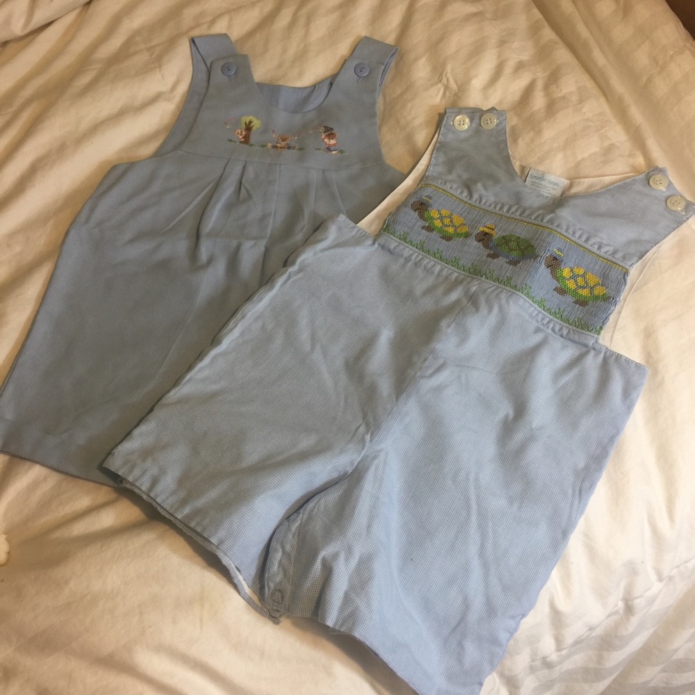 Baby blue onesie set 18 months